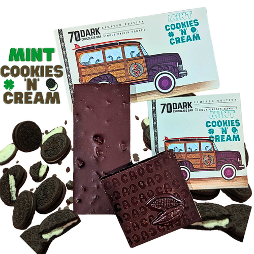 Mint Cookies N Cream Dark Chocolate bar