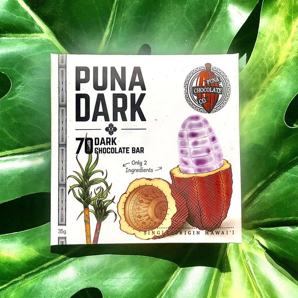 70% Dark Chocolate Bar - Puna Chocolate Company