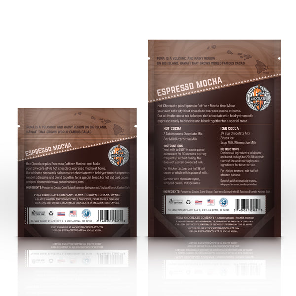 Espresso Cocoa - Hot Chocolate Powder - Puna Chocolate Company