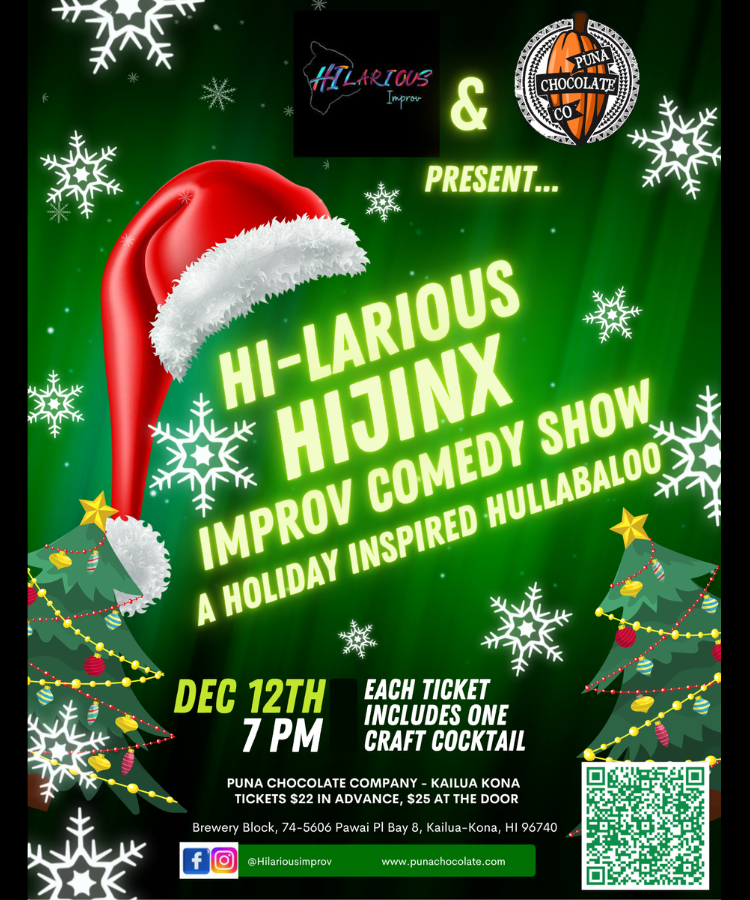 Improv Comedy & Dessert Cocktails Night! Friday, 12 Dec 7-9pm