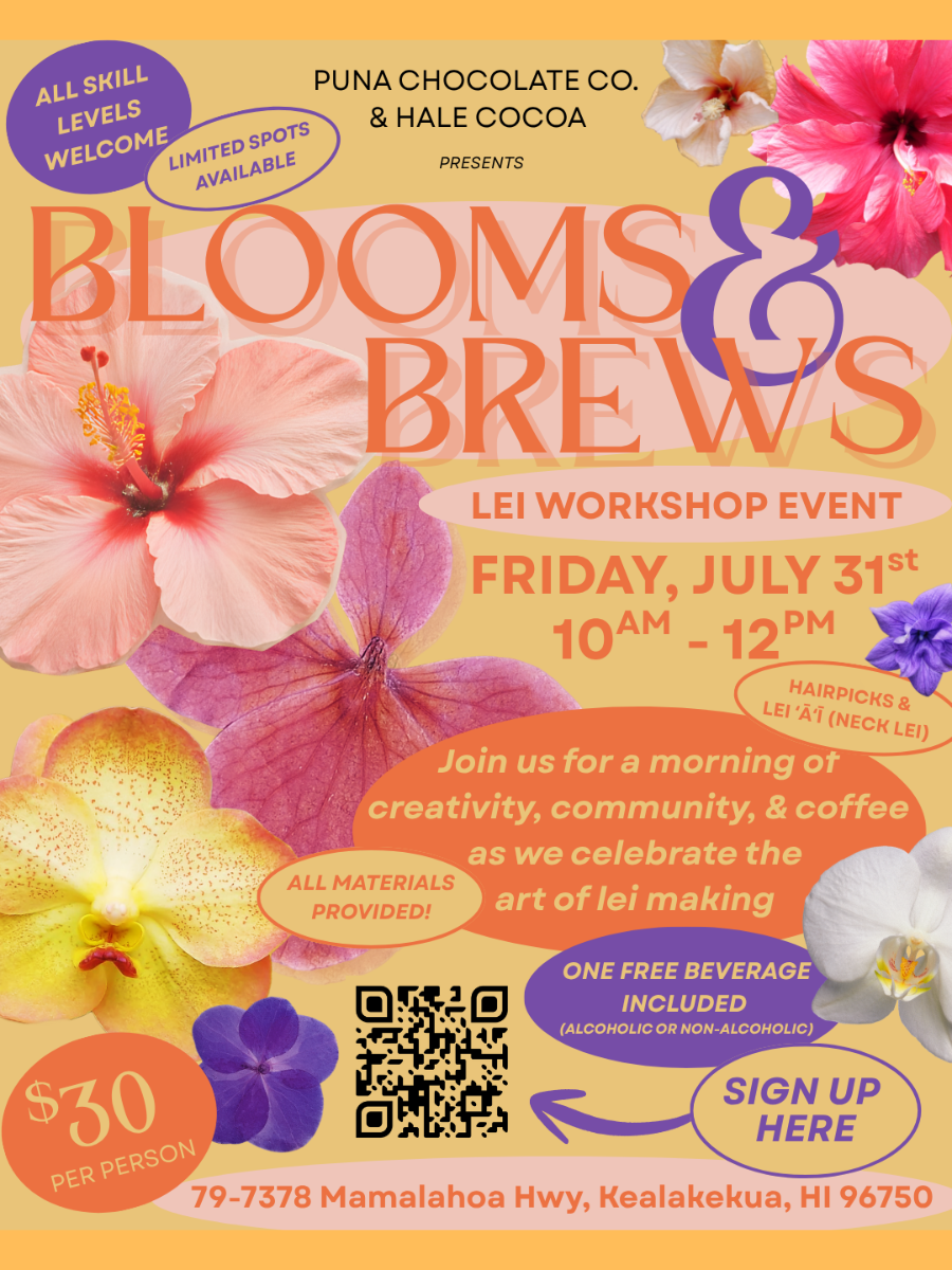 Blooms & Brews - Lei Workshop Event
