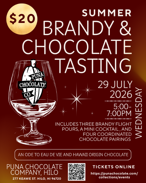 Brandy & Chocolate Pairing in Hilo - 29 July 2026