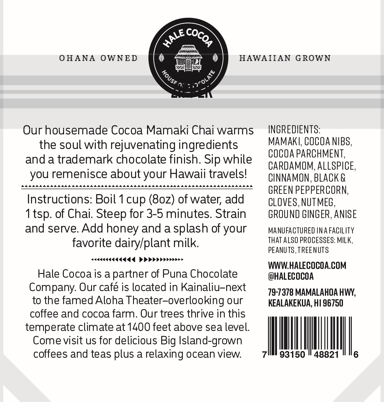 Mamaki Cocoa Chai Tea