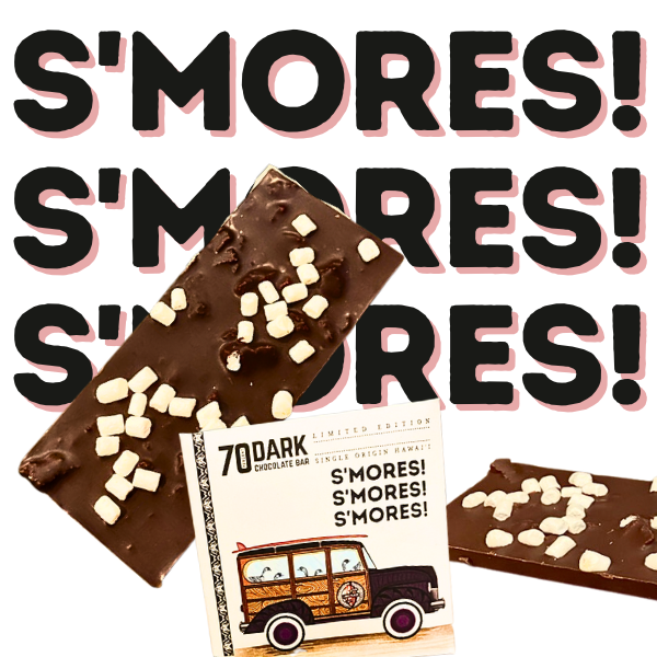S'Mores Chocolate Bar - 70% Dark Chocolate