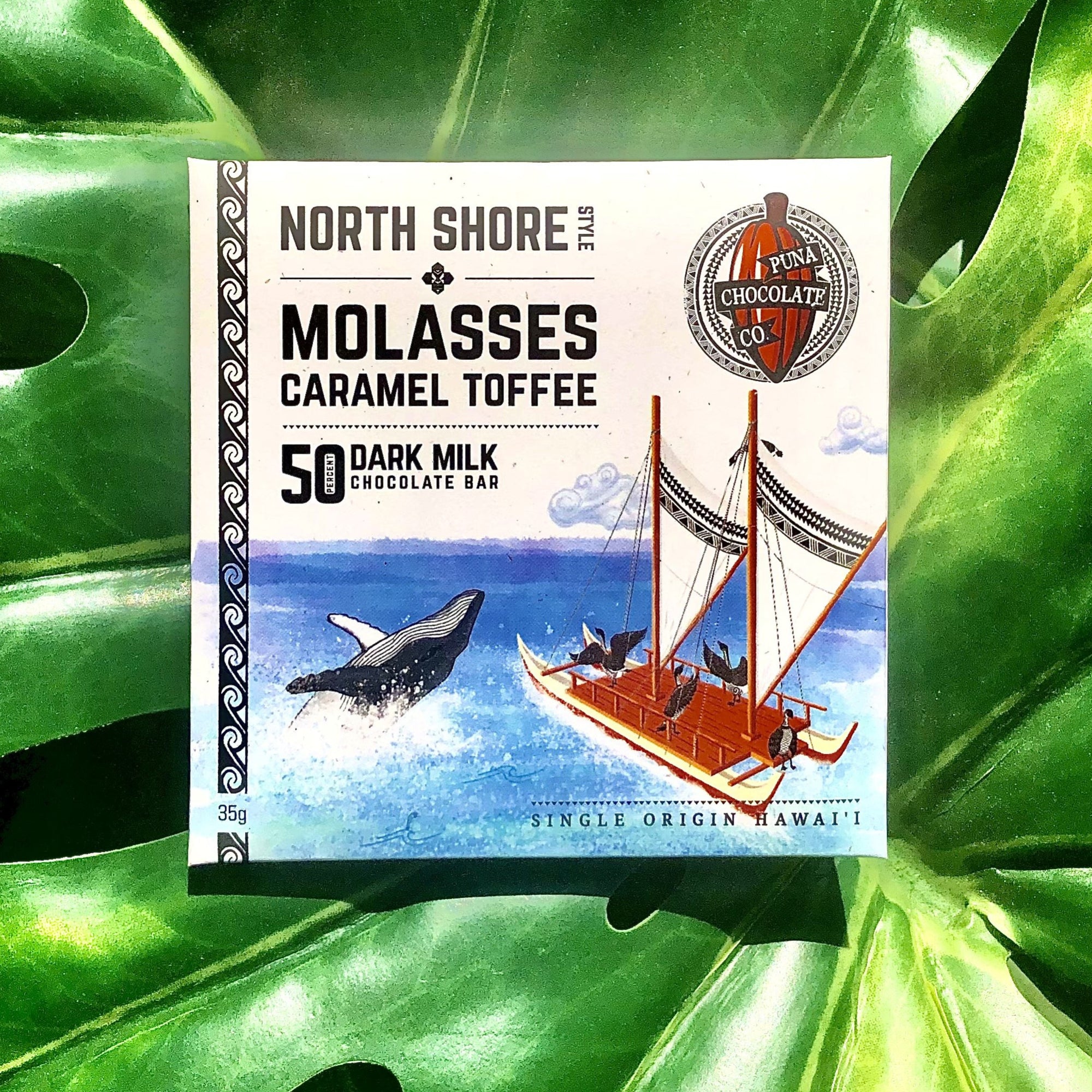 North Shore Style - Caramel Molasses Toffee in 50% Milk Chocolate