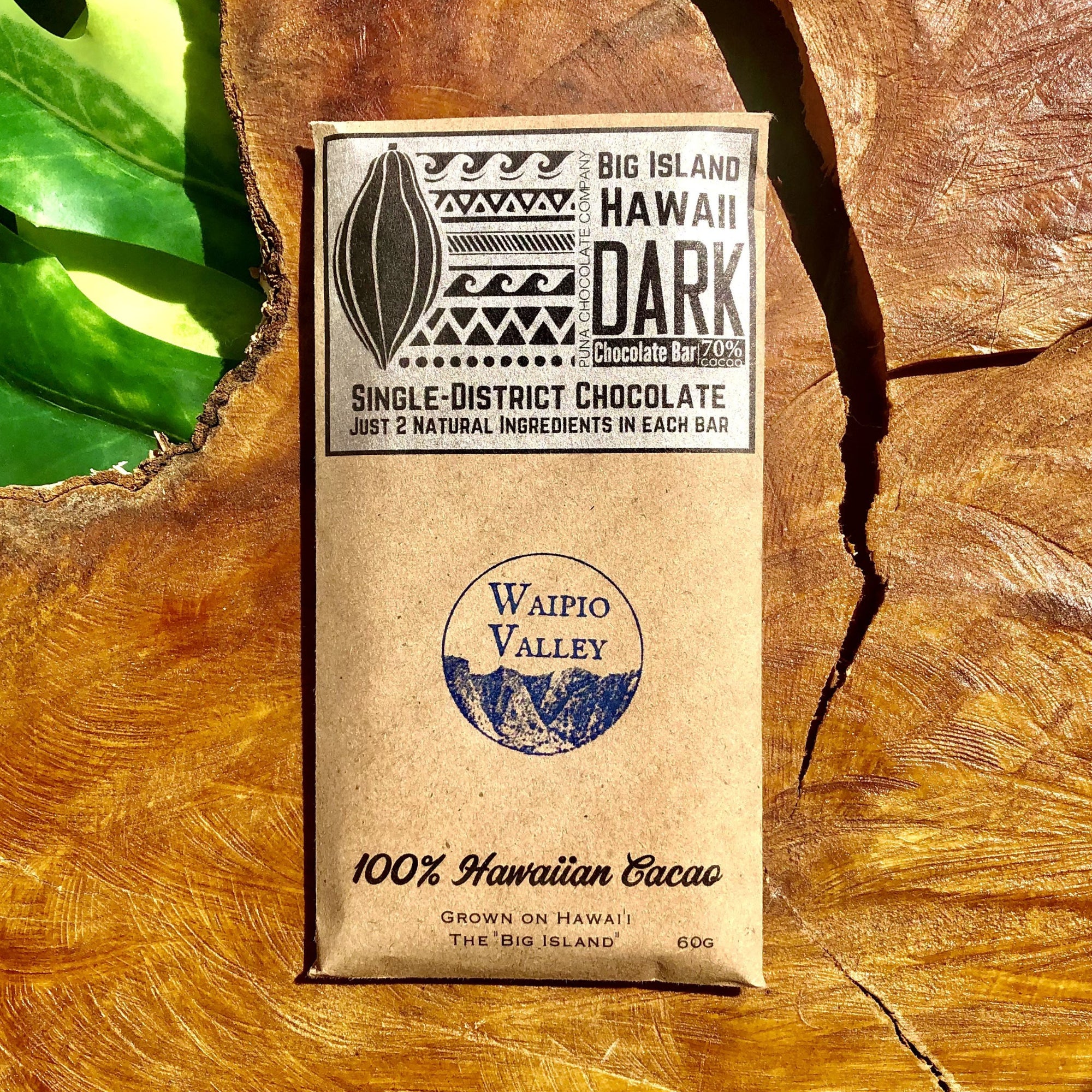 Waipio Valley 70% Dark Chocolate Bar - Single District 2 Ingredients