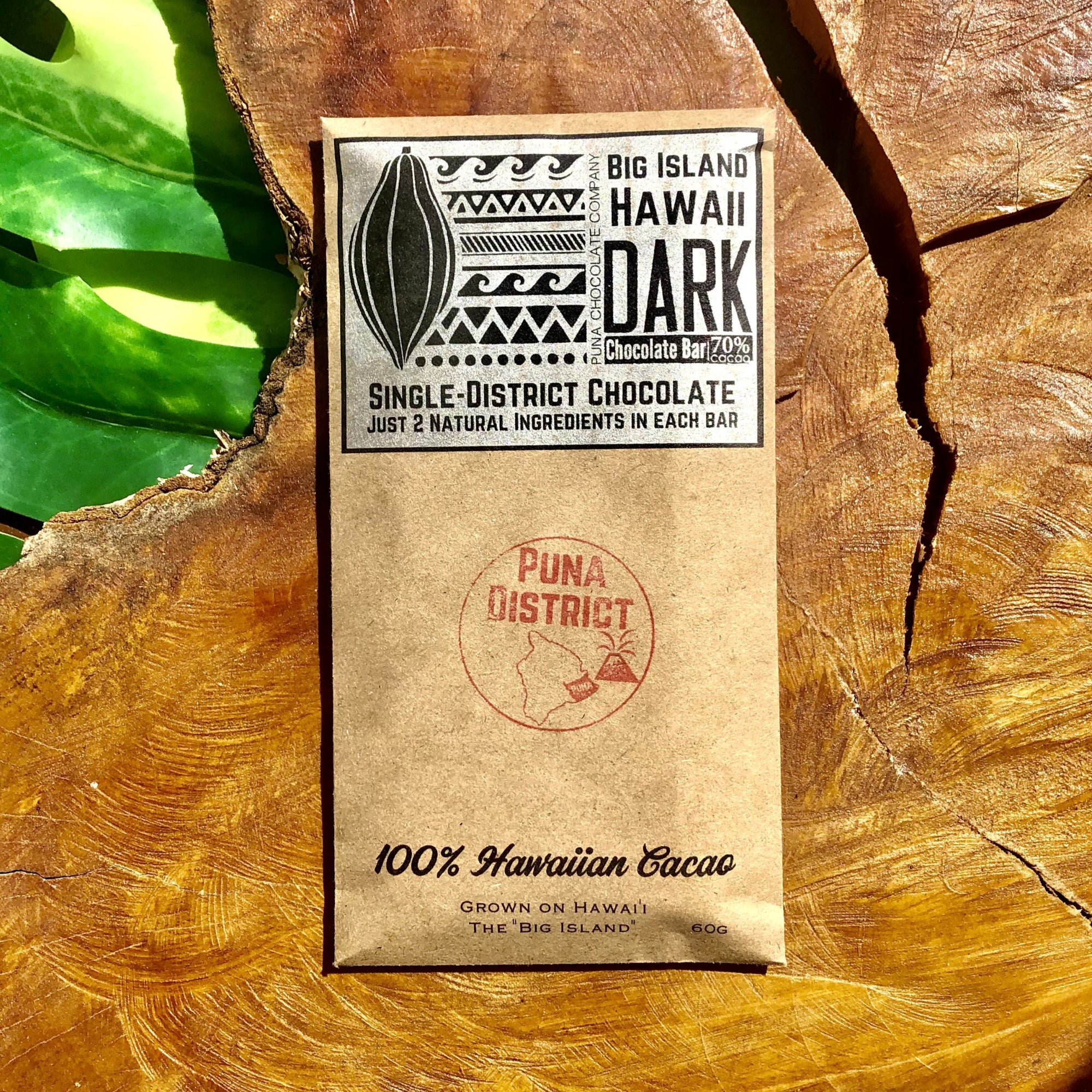 Puna Regional 70% Dark Chocolate Bar - Single District 2 Ingredients