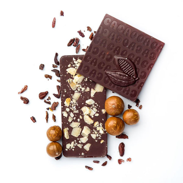 Macadamia Nut & Toasted Coconut - 70% Dark Chocolate Bar - Puna ...