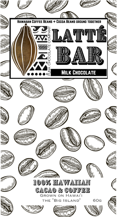 Latte Coffee Bar - Cocoa Beans + Coffee Beans + Cane + Milk