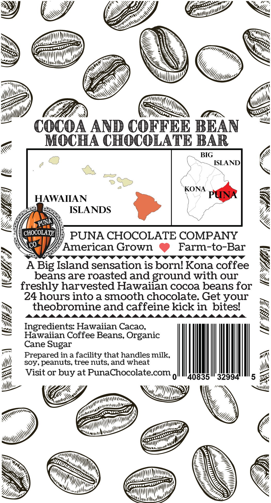 Mocha Coffee Bar - Cocoa Beans + Coffee Beans + Cane